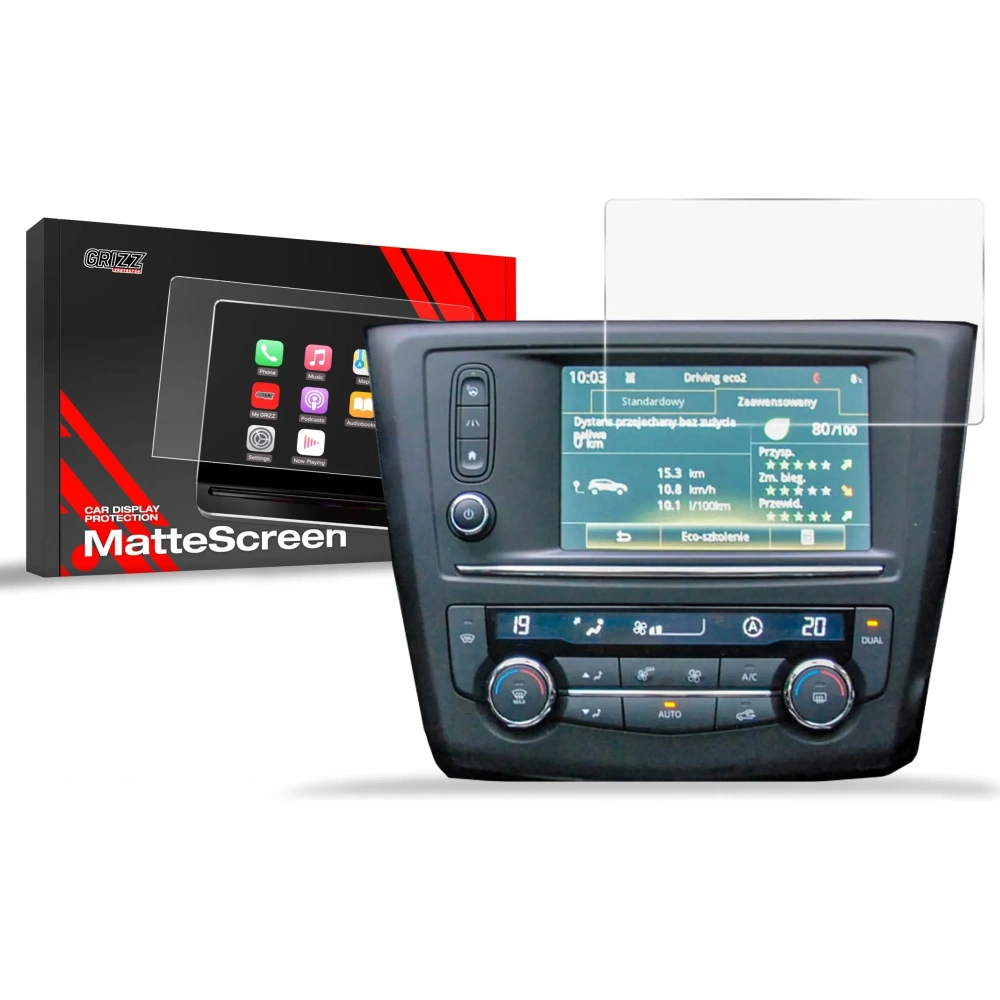 Folia matowa GrizzGlass CarDisplay Protection do Renault Kadjar 7" (2016-2019)
