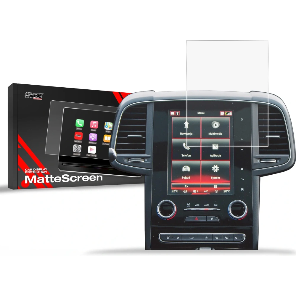 Folia matowa GrizzGlass CarDisplay Protection do Renault Espace 5 8,7" (2014-2019)