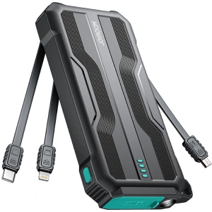 Powerbank Joyroom JR-L016 10000mAh + kable USB-C / micro USB / Lightning (czarny)