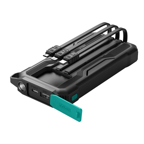 Kup Joyroom Powerbank JR-L016 10000mAh + cabluri USB-C / micro USB / Lightning (negru) - JYR785 - {ean13} - Sklep Home Screen