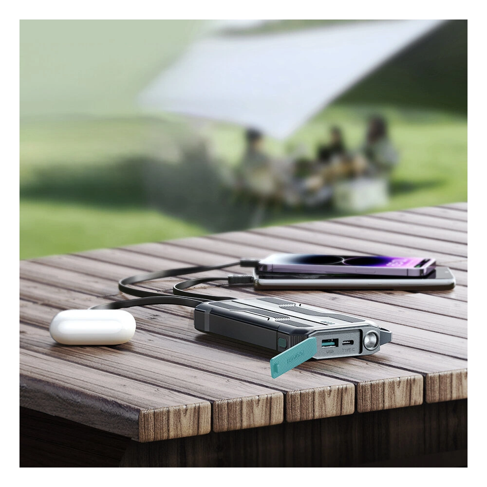 Powerbank Joyroom JR-L016 10000mAh + kable USB-C / micro USB / Lightning (czarny)