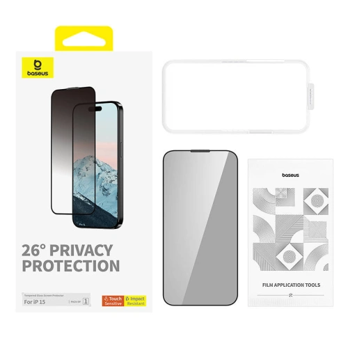 Kup Privatisierendes Glas Baseus Diamond Apple iPhone 15 - BSU4620 - {ean13} - Sklep Home Screen