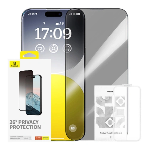 Kup Sklo privatizující Baseus Diamond Apple iPhone 15 Pro - BSU4621 - {ean13} - Sklep Home Screen