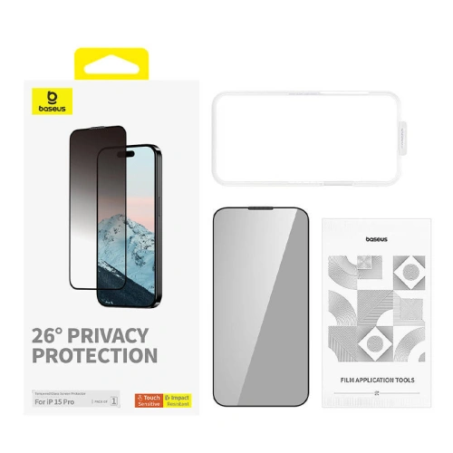 Kup Sklo privatizující Baseus Diamond Apple iPhone 15 Pro - BSU4621 - {ean13} - Sklep Home Screen