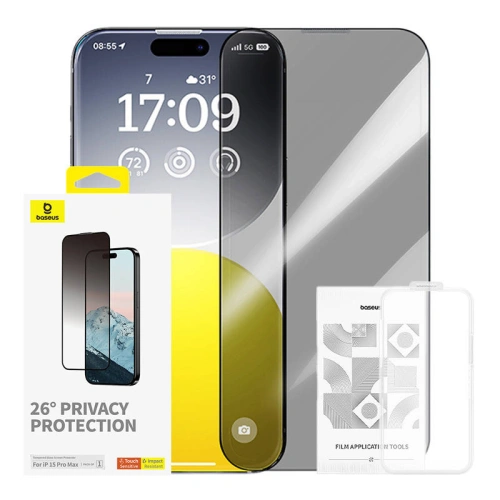 Kup Privatisierendes Glas Baseus Diamond Apple iPhone 15 Pro Max - BSU4623 - {ean13} - Sklep Home Screen