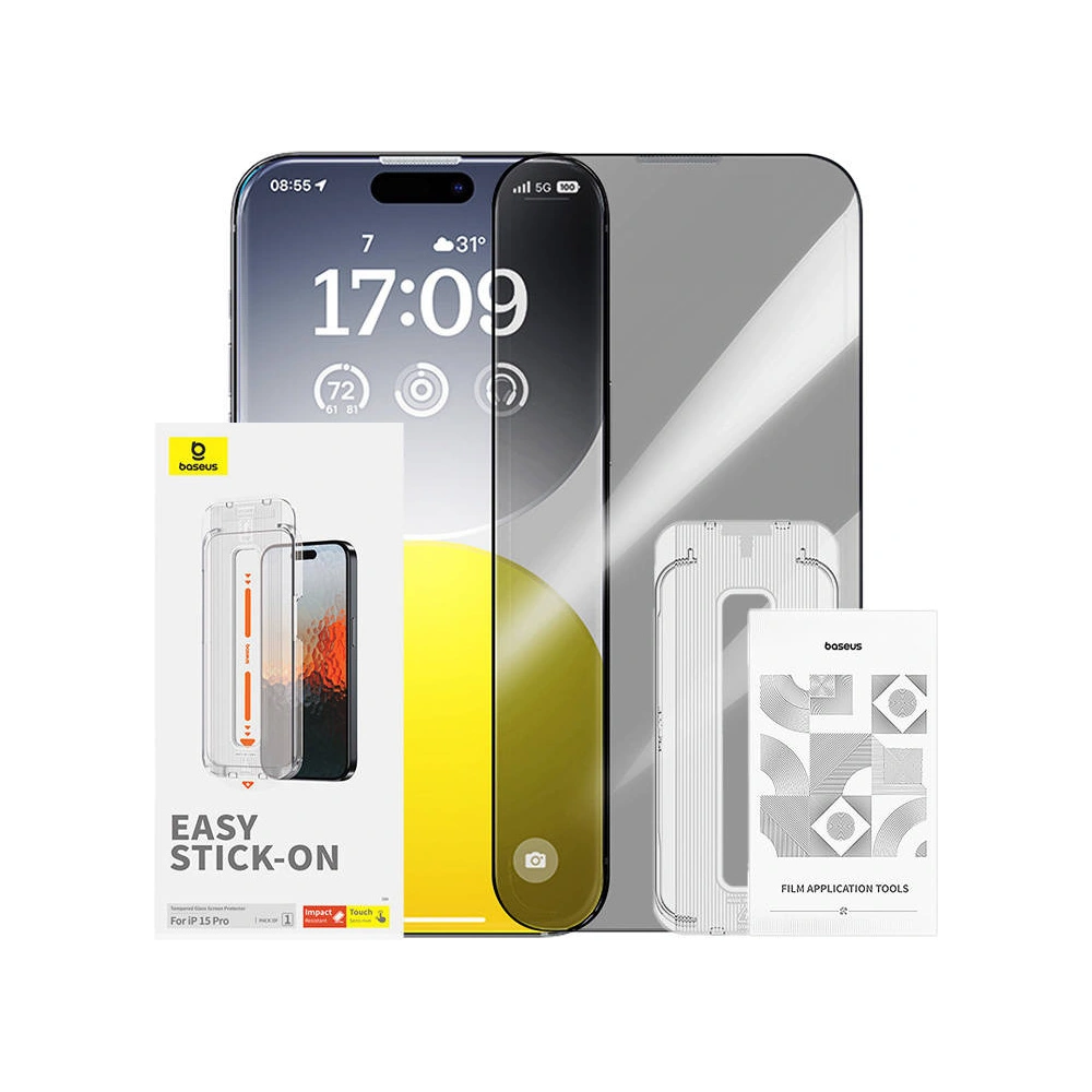 Szkło hartowane Baseus Sapphire Apple iPhone 15 Pro