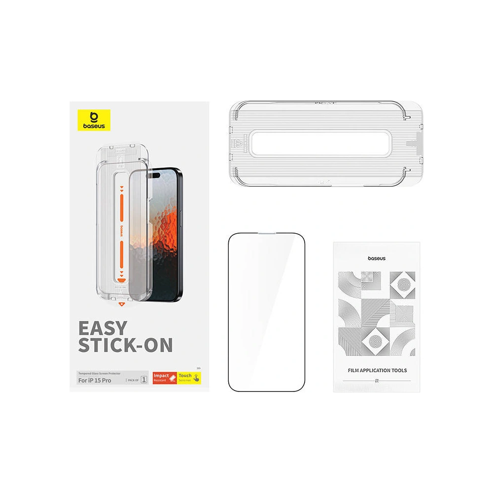 Szkło hartowane Baseus Sapphire Apple iPhone 15 Pro