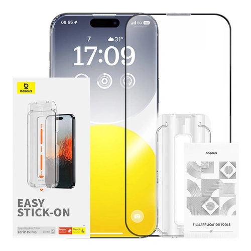 Kup Gehärtetes Glas Baseus Sapphire Apple iPhone 15 Plus / 14 Plus - BSU4626 - {ean13} - Sklep Home Screen