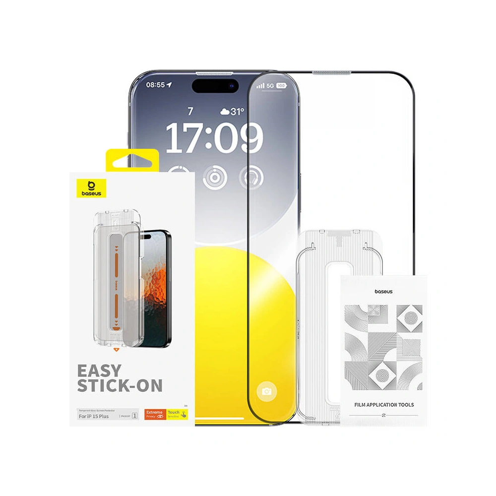 Szkło prywatyzujące Baseus Sapphire Apple iPhone 15 Plus / 14 Plus