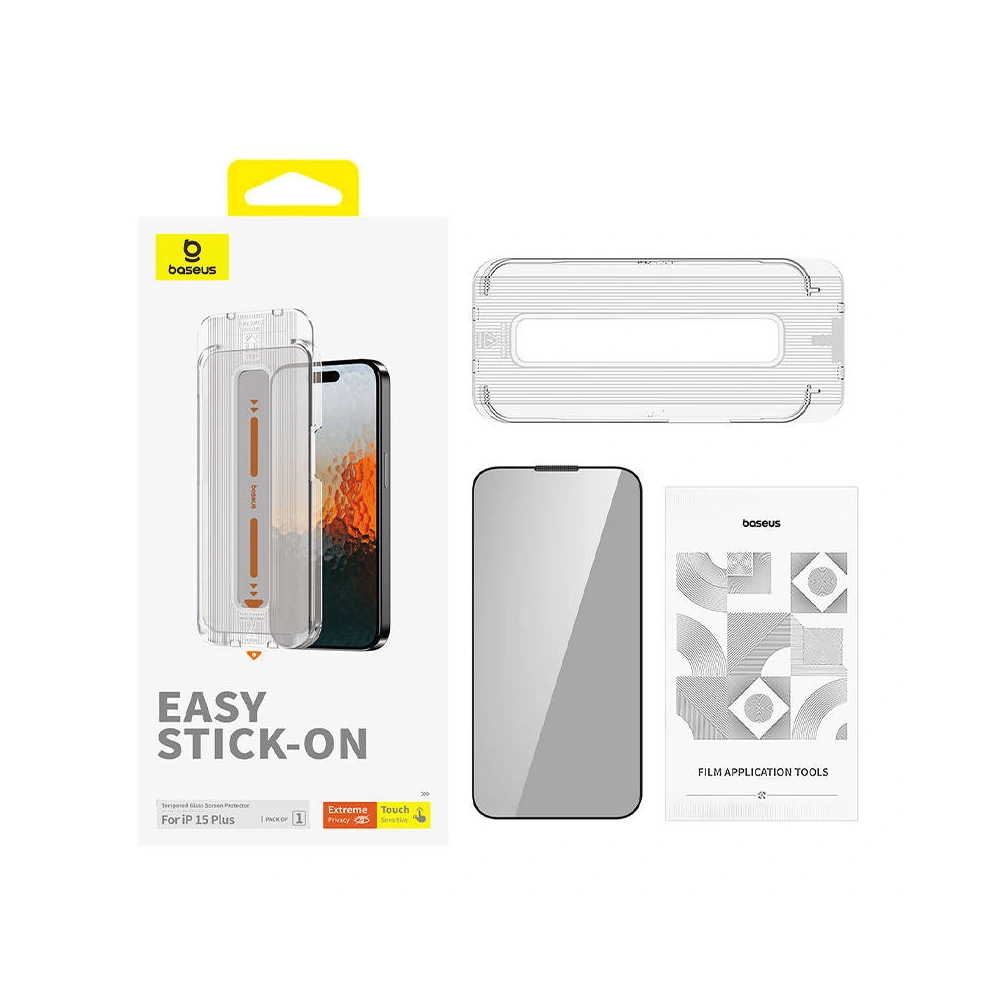 Szkło prywatyzujące Baseus Sapphire Apple iPhone 15 Plus / 14 Plus