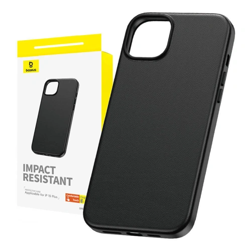 Kup Case Baseus Fauxther Series Apple iPhone 15 Plus / 14 Plus (Schwarz) - BSU4642 - {ean13} - Sklep Home Screen