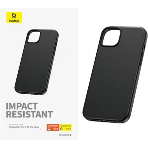 Kup Etui Baseus Fauxther Series Apple iPhone 15 Pro Max (Czarny) - BSU4643 - {ean13} - Sklep Home Screen