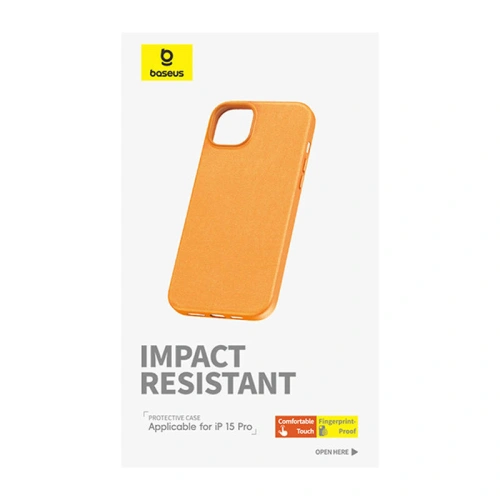 Buy Baseus Fauxther Series Apple iPhone 15 Pro Max (orange) - BSU4644 - {ean13} - Home Screen Store Europe