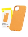 Etui Baseus Fauxther Series Apple iPhone 15 (Pomarańczowy)
