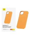 Kup Case Baseus Fauxther Series Apple iPhone 15 (Orange) - BSU4645 - {ean13} - Sklep Home Screen