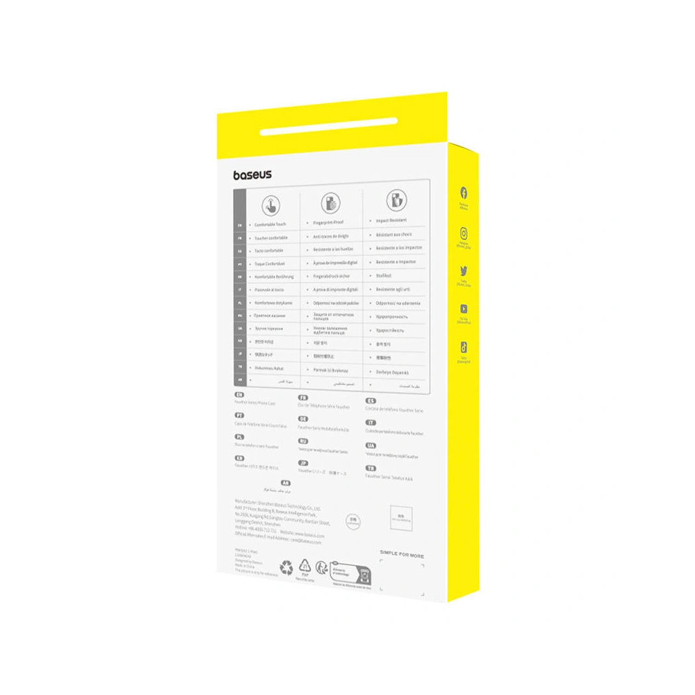 Etui Baseus Fauxther Series Apple iPhone 15 Pro (Pomarańczowy)