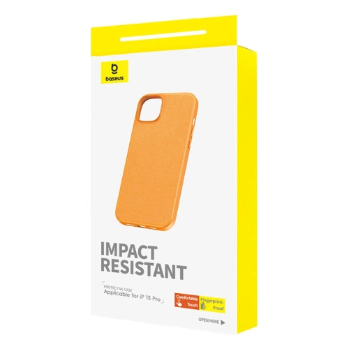 Buy Baseus Fauxther Series Apple iPhone 15 Pro (orange) - BSU4646 - {ean13} - Home Screen Store Europe