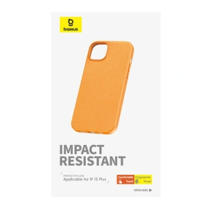 Case Baseus Fauxther Series Apple iPhone 15 Plus / 14 Plus (Orange)