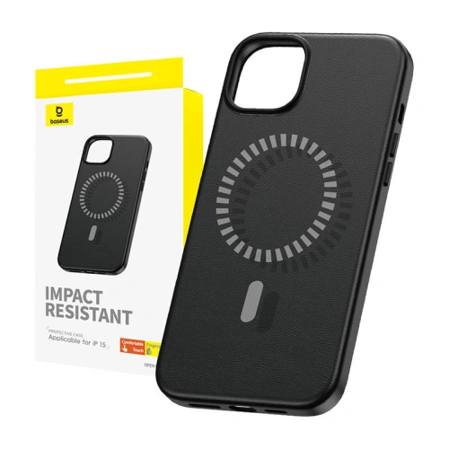 Kup Case Baseus Fauxther Series Apple iPhone 15 (Schwarz) - BSU4648 - {ean13} - Sklep Home Screen