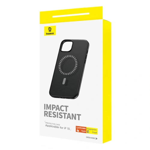 Kup Case Baseus Fauxther Series Apple iPhone 15 (Schwarz) - BSU4648 - {ean13} - Sklep Home Screen