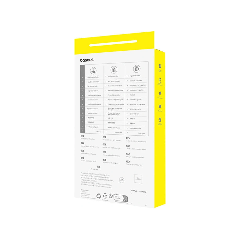 Etui Baseus Fauxther Series Apple iPhone 15 (Czarne)