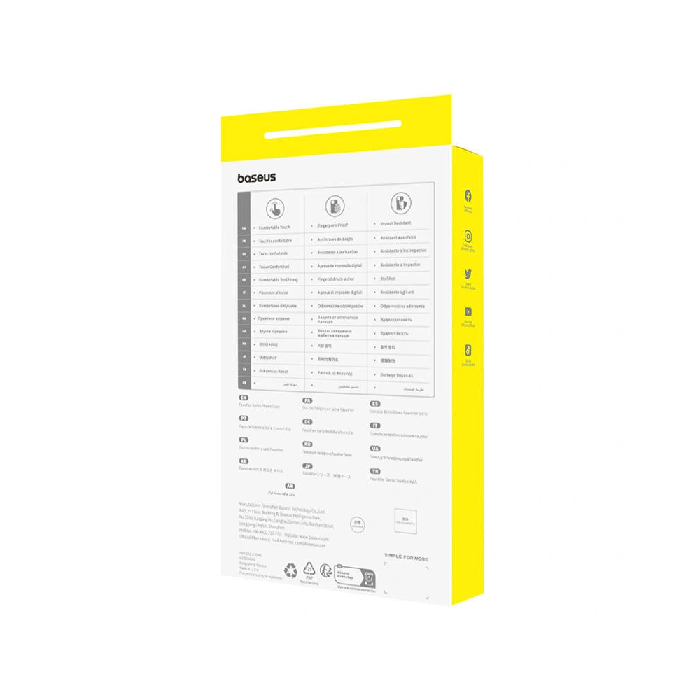 Etui Baseus Fauxther Series Apple iPhone 15 Pro Max (Czarne)