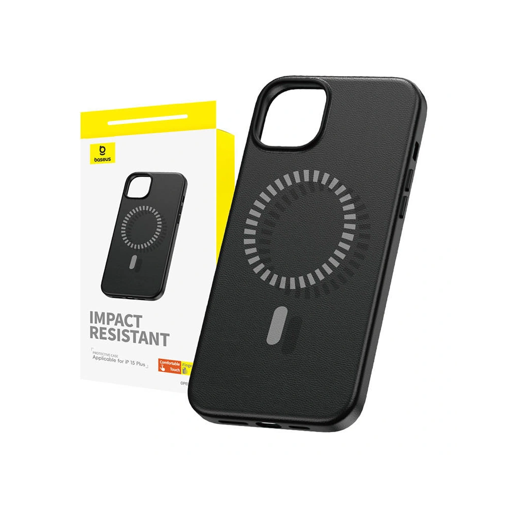 Etui Baseus Fauxther Series Apple iPhone 15 Plus / 14 Plus (Czarne)