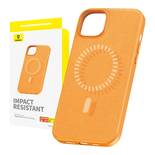 Buy Baseus Fauxther Series Apple iPhone 15 Plus / 14 Plus (orange) - BSU4652 - {ean13} - Home Screen Store Europe