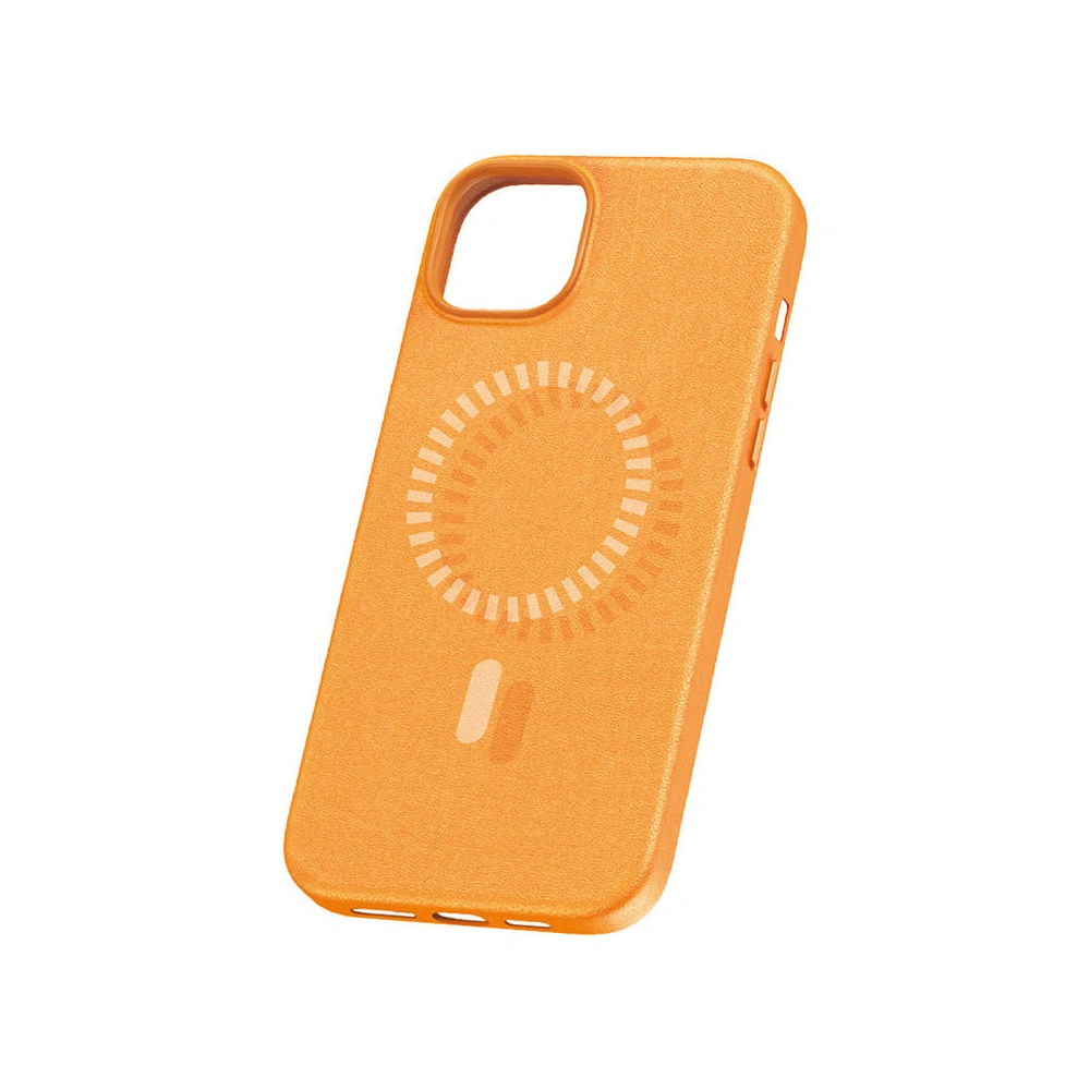 Etui Baseus Fauxther Series Apple iPhone 15 Plus / 14 Plus (Pomarańczowe)