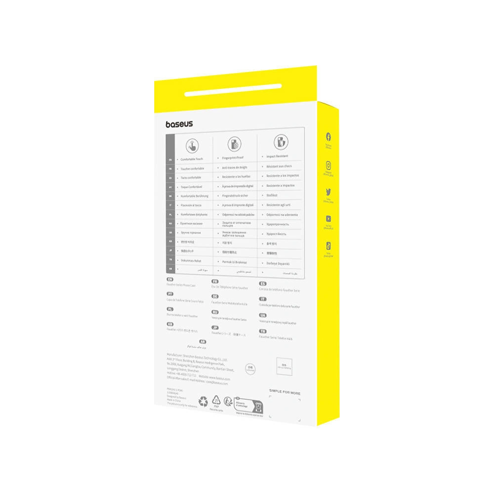 Etui Baseus Fauxther Series Apple iPhone 15 (Pomarańczowe)