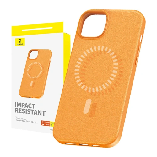 Kup Case Baseus Fauxther Series Apple iPhone 15 Pro (Orange) - BSU4654 - {ean13} - Sklep Home Screen