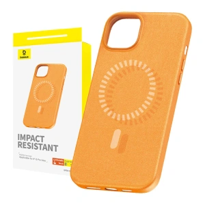 Kup Case Baseus Fauxther Series Apple iPhone 15 Pro Max (Orange) - BSU4655 - {ean13} - Sklep Home Screen