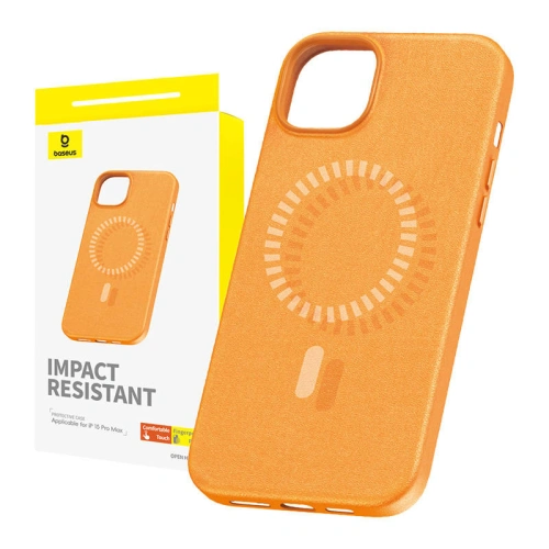 Kup Case Baseus Fauxther Series Apple iPhone 15 Pro Max (Orange) - BSU4655 - {ean13} - Sklep Home Screen