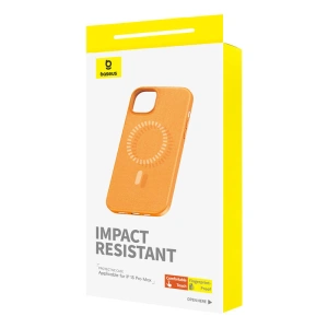 Buy Baseus Fauxther Series Apple iPhone 15 Pro Max (orange) - BSU4655 - {ean13} - Home Screen Store Europe