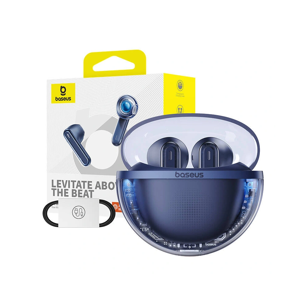 Słuchawki TWS Baseus Bowie E5x BT 5.3 (niebieski)