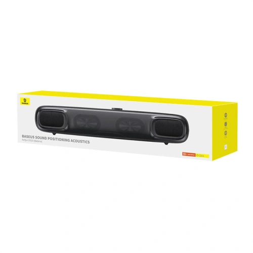 Buy Baseus AeQur DS10 mini soundbar BT 5.3, USB-C, jack 3.5mm (black) - BSU4662 - {ean13} - Home Screen Store Europe