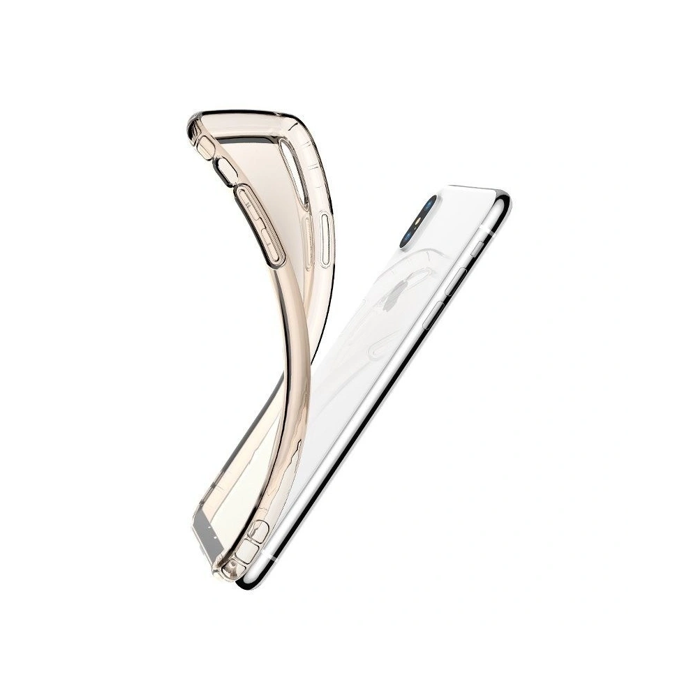 Przezroczyste etui Baseus Safety Airbags Case do iPhone X / XS (złote)