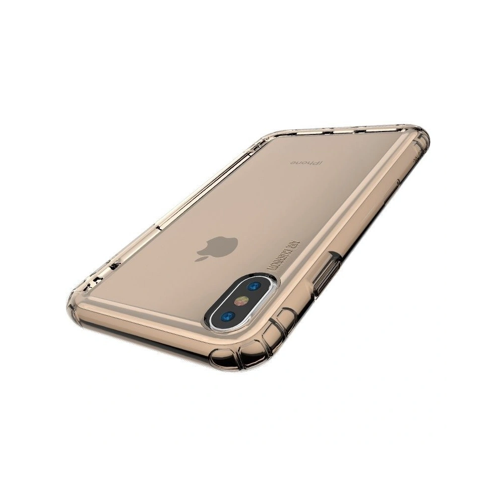 Przezroczyste etui Baseus Safety Airbags Case do iPhone X / XS (złote)