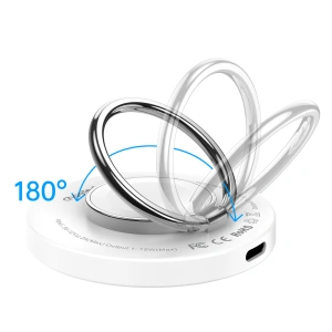 Buy Choetech T603-F MagSafe inductive charger with finger grip white - CHT189 - {ean13} - Home Screen Store Europe