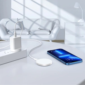 Buy Choetech T603-F MagSafe inductive charger with finger grip white - CHT189 - {ean13} - Home Screen Store Europe