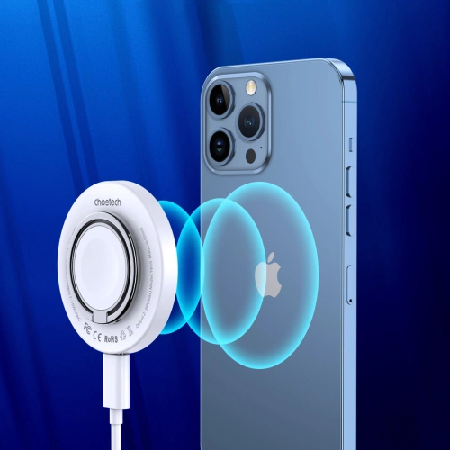 Kup Induktive Ladegerät mit Fingerhalter Choetech T603-F MagSafe weiß - CHT189 - {ean13} - Sklep Home Screen