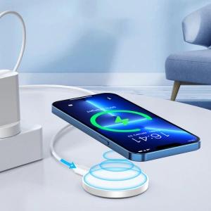 Buy Choetech T603-F MagSafe inductive charger with finger grip white - CHT189 - {ean13} - Home Screen Store Europe