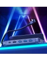Kup HUB Choetech M52 do Valve Steam Deck LCD / OLED adapter USB-C / USB-C PD, USB-A, HDMI, RJ45 szary - CHT190 - {ean13} - Sklep Home Screen
