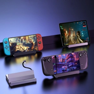 Kup HUB Choetech M52 do Valve Steam Deck LCD / OLED adaptér USB-C / USB-C PD, USB-A, HDMI, RJ45 šedý - CHT190 - {ean13} - Sklep Home Screen
