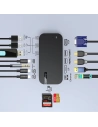 Kup HUB Choetech M52 adapter USB-C / USB-C PD, USB-C, USB-A, HDMI, VGA, DP, SD, TF, RJ45, AUX szary - CHT191 - {ean13} - Sklep Home Screen