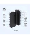 Kup HUB Choetech M52 adapter USB-C / USB-C PD, USB-C, USB-A, HDMI, VGA, DP, SD, TF, RJ45, AUX szary - CHT191 - {ean13} - Sklep Home Screen
