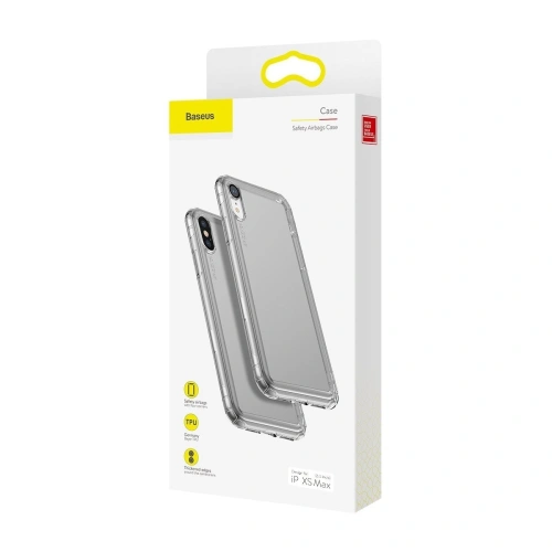 Kup Przezroczyste etui Baseus Safety Airbags Case do iPhone XS Max - BSU459BLK - {ean13} - Sklep Home Screen