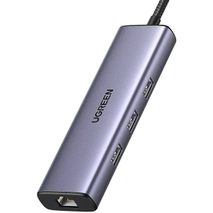 Kup HUB UGREEN CM512 Adapter USB-C / 3x USB A 3.0, HDMI, RJ45, PD - UGR1711 - {ean13} - Sklep Home Screen