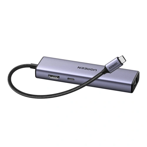 Kup HUB UGREEN CM512 Adapter USB-C / 3x USB A 3.0, HDMI, RJ45, PD - UGR1711 - {ean13} - Sklep Home Screen