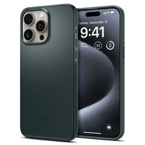 Buy Spigen Thin Fit Apple iPhone 15 Pro Abyss Green - SPN3131 - {ean13} - Home Screen Store Europe